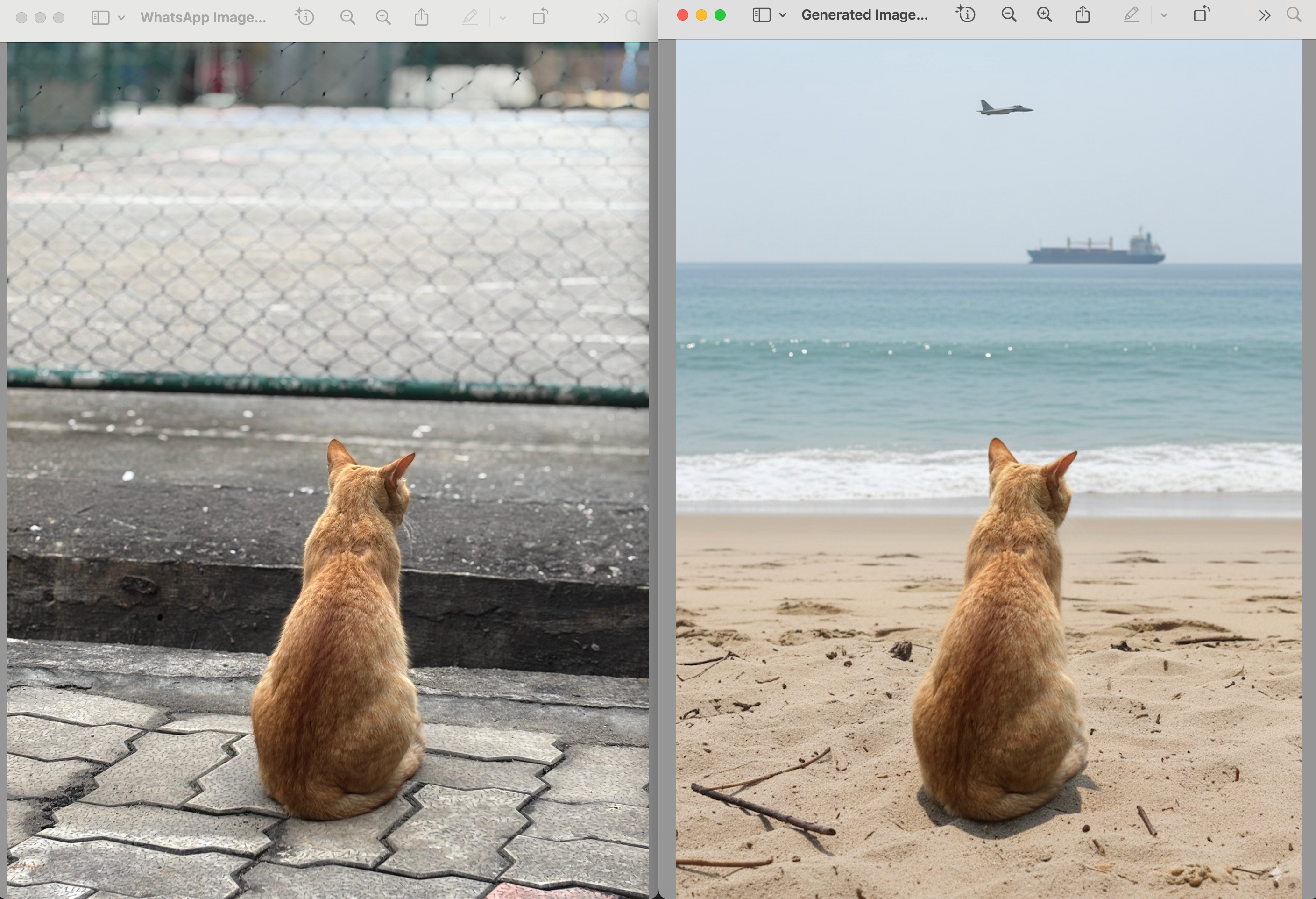 Before and After Nano Banana edit